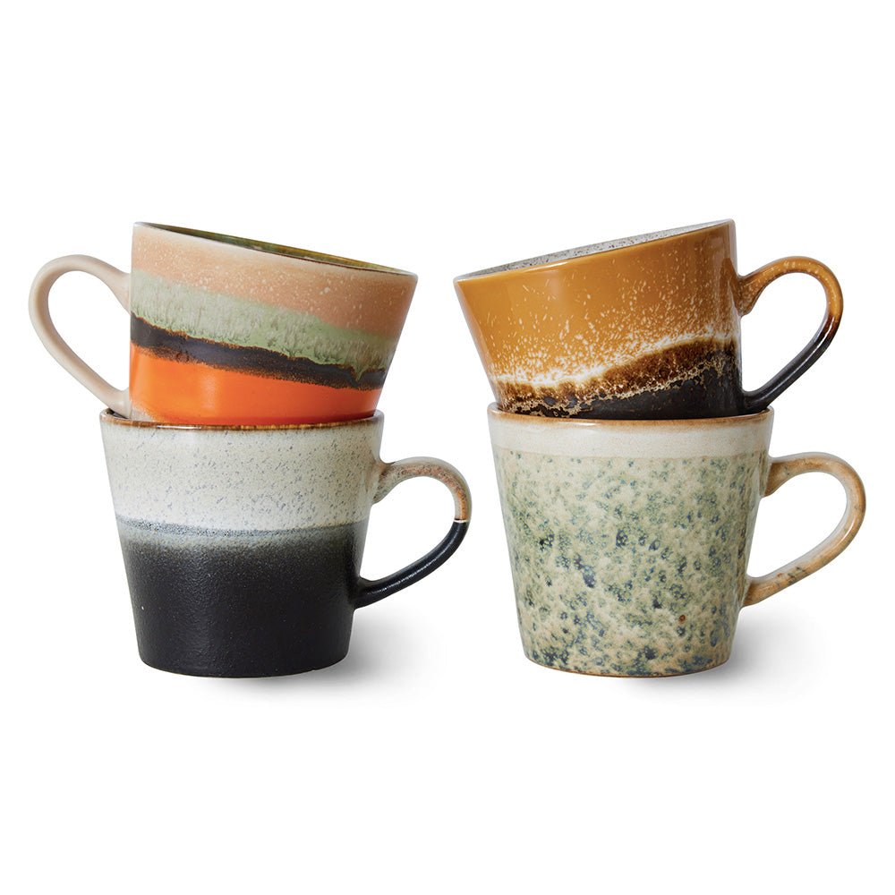 70s Ceramics Cappuccino Mugs Verve (set of 4)