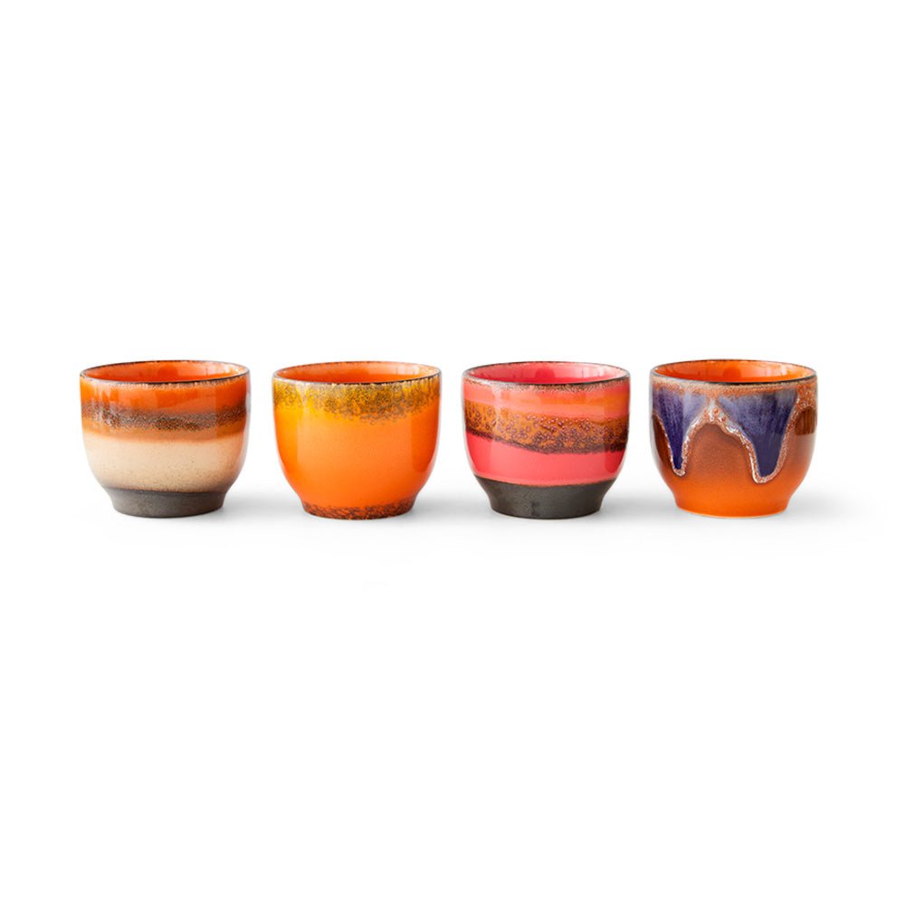 70s Ceramics Coffe Cups Java (Set of 4)