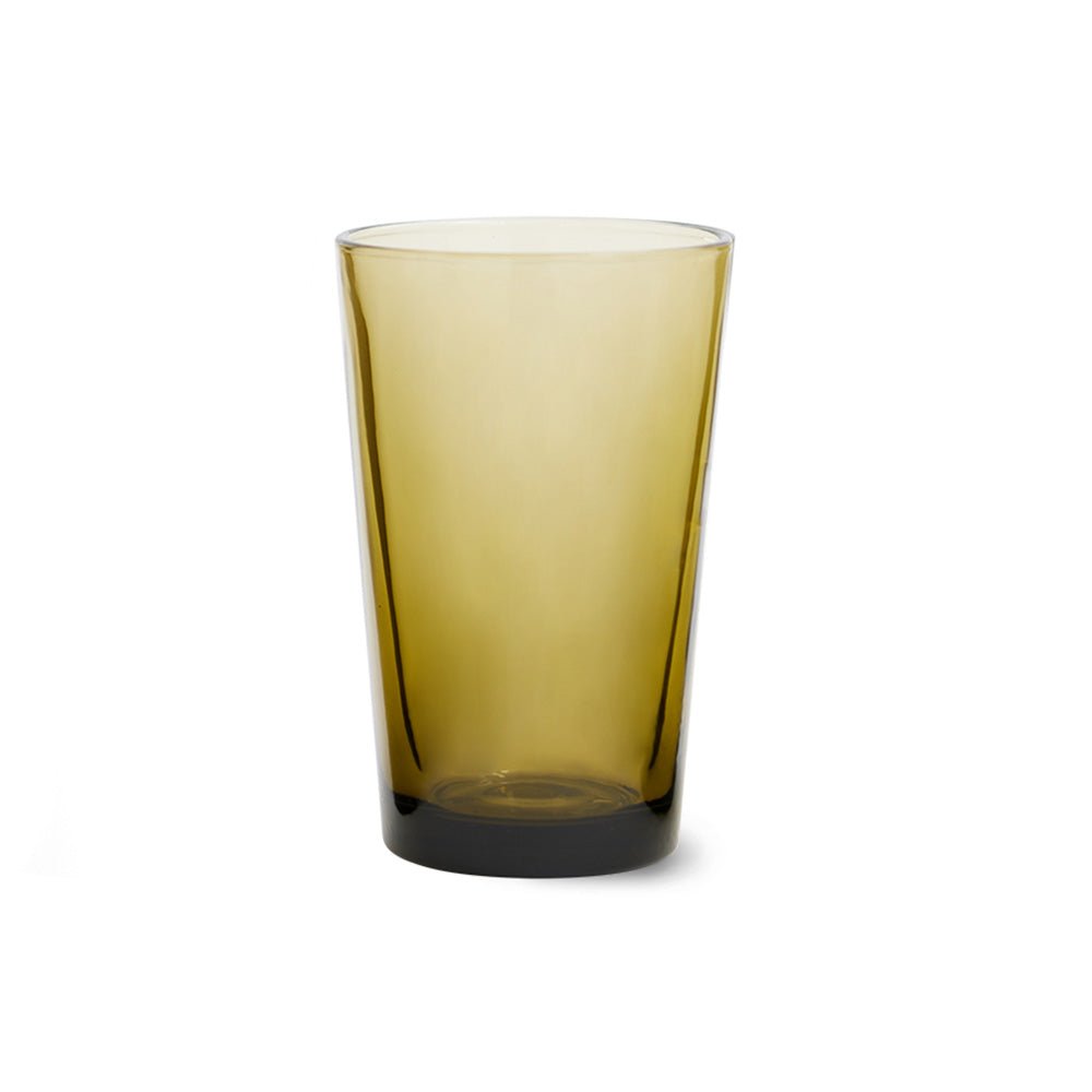 70s Glassware Tea Glasses Mud Brown (set of 4)