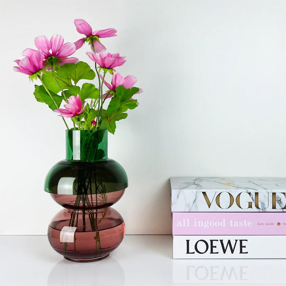 Bubble Vase Medium Pink Green