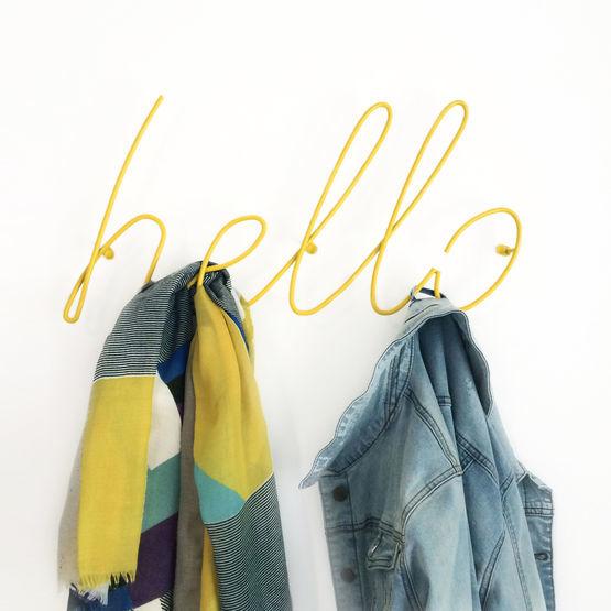 Hello Coat Rack Yellow